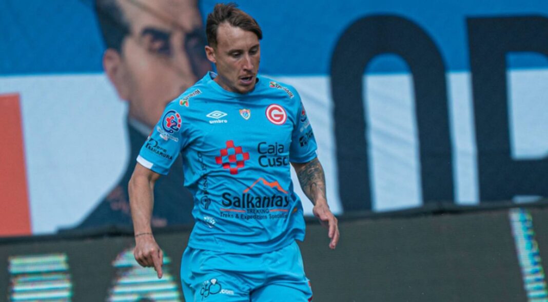 Francisco Arancibia durante un partido de Deportivo Garcilaso