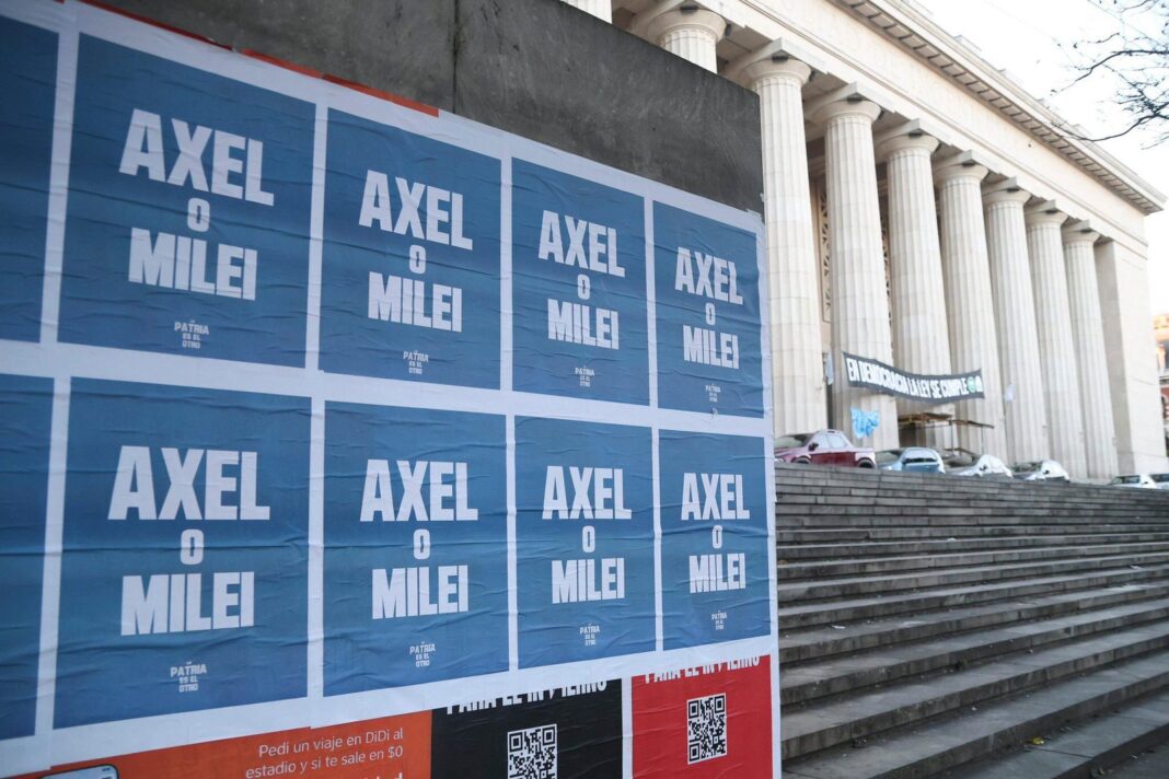 Javier Milei en un acto oficial