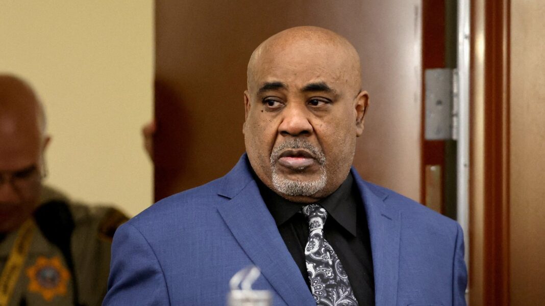 Vista exterior del tribunal de Las Vegas donde se lleva a cabo el juicio por el asesinato de Tupac Shakur