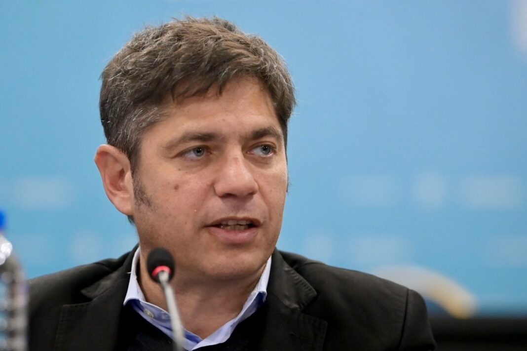 Axel Kicillof y Sergio Ziliotto en una reunión institucional