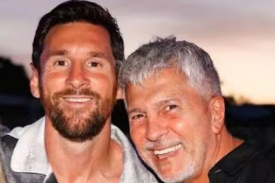 Lionel Messi en un partido de fútbol
