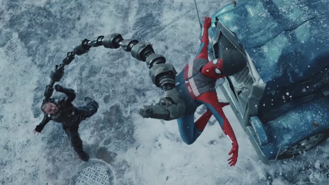 Michael Mando como Escorpión en Spider-Man: Un Nuevo Día