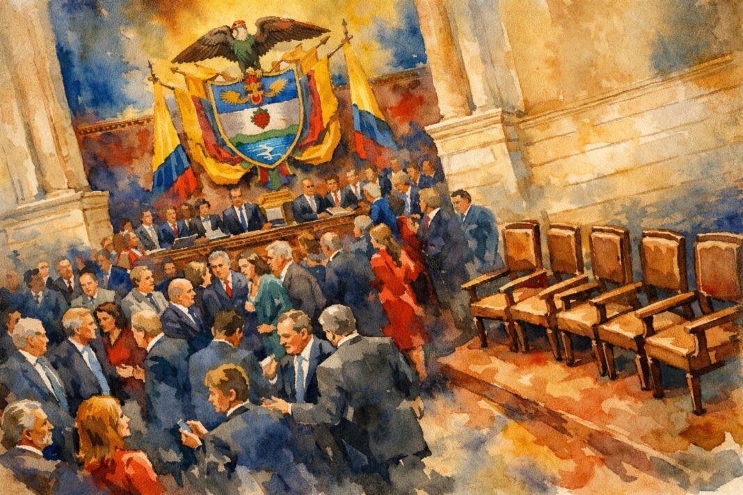 Sesión del Congreso en el Capitolio Nacional de Bogotá