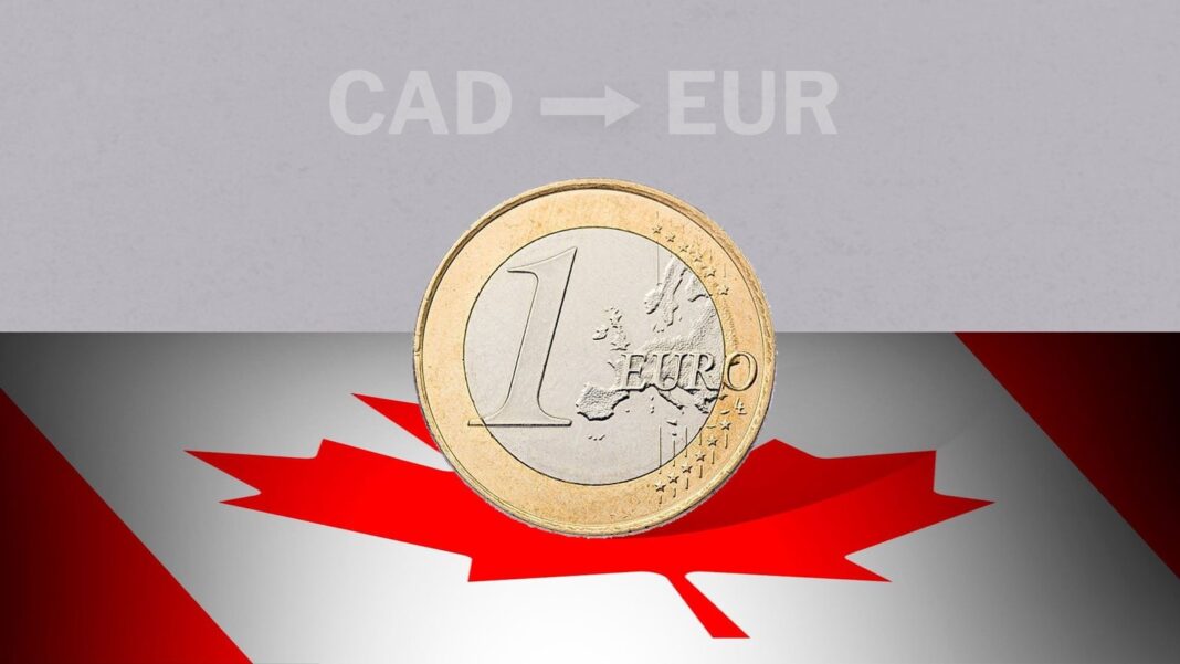 Cotización del euro en dólares canadienses