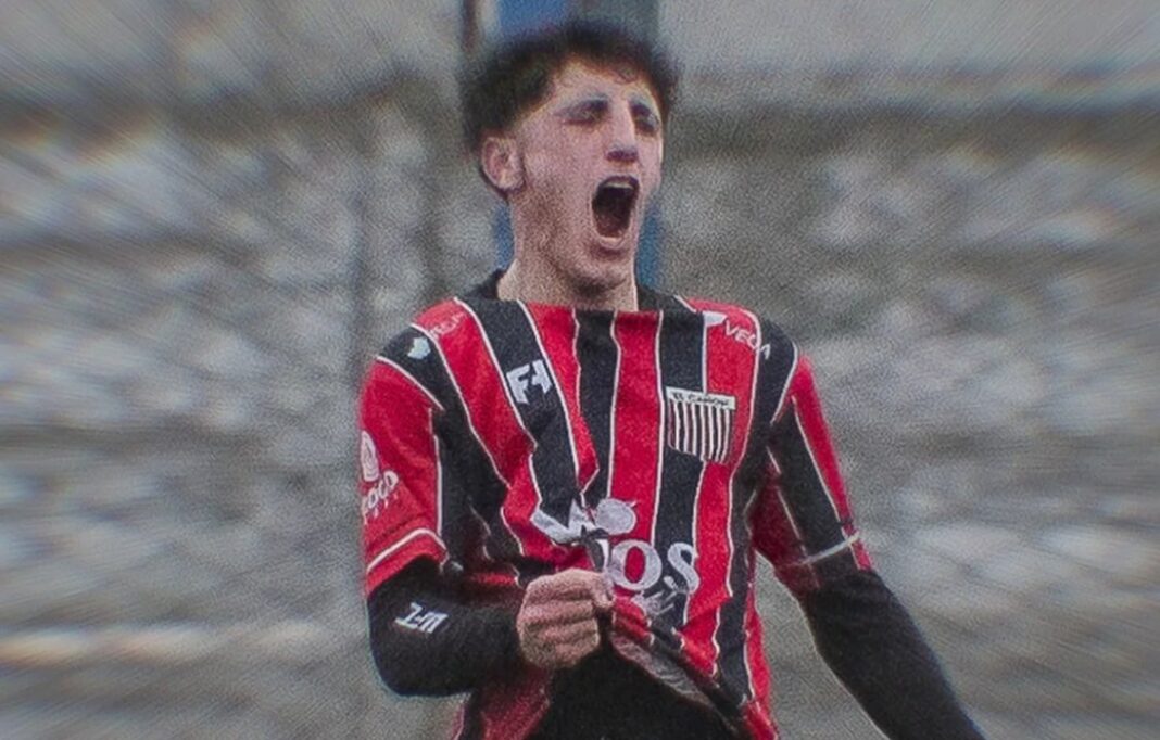 Aitxuri Isasmendi, jugador de El Cañón, autor del gol más rápido del fútbol argentino