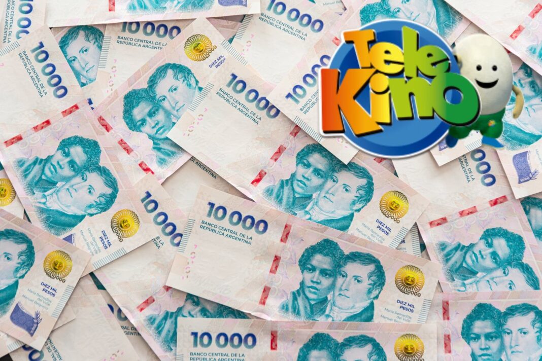 Cartón de Telekino con números ganadores del sorteo del 16 de agosto