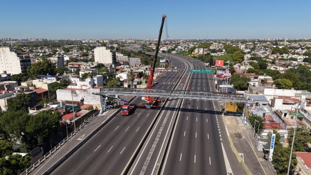 Autopista porteña con sistema free flow
