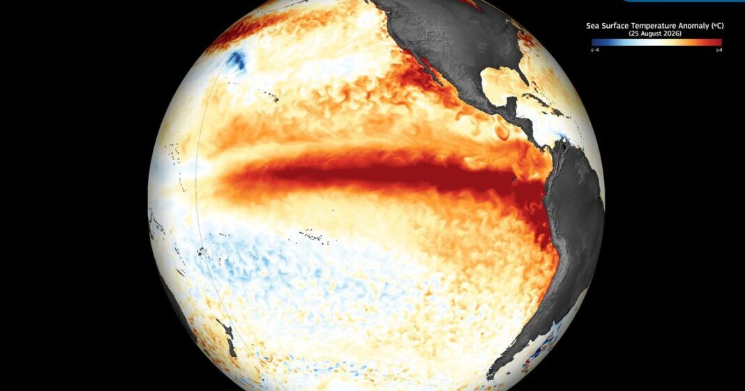 Mapa de Argentina con pronóstico de lluvias para El Niño 2026