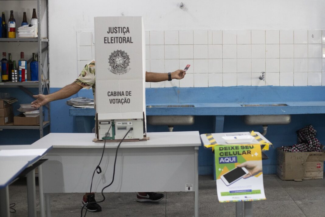 Urna electrónica utilizada en las elecciones de Brasil