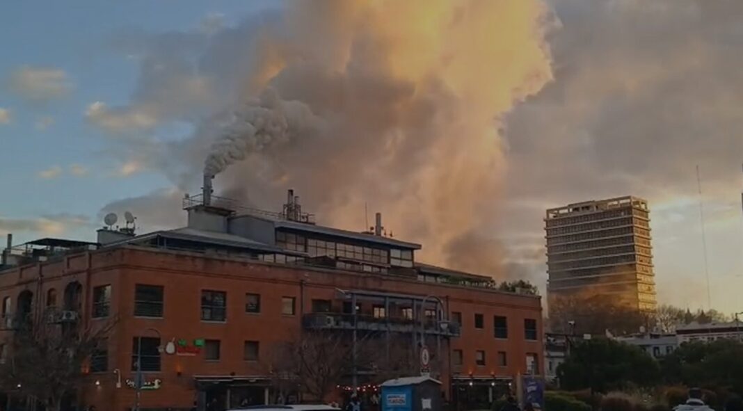 Incendio en restaurante de Puerto Madero