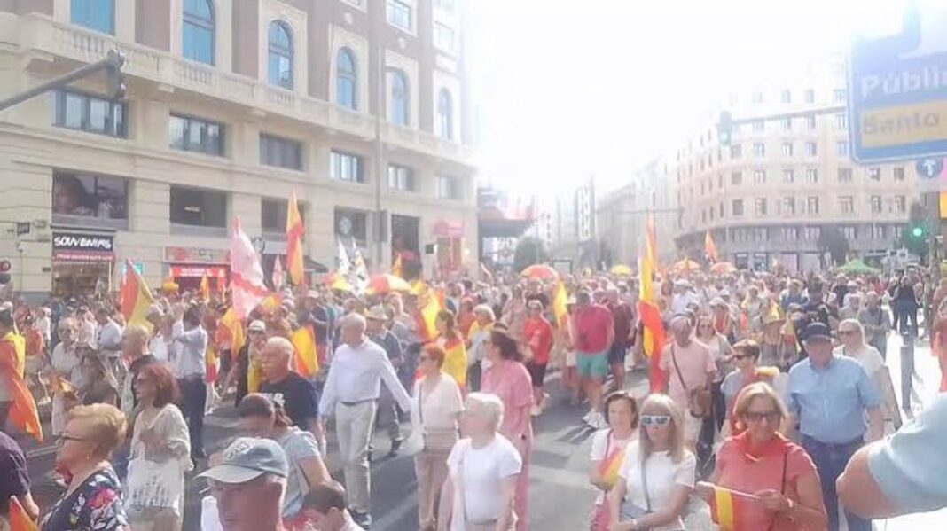 Protesta en España. Foto: Agencia NA (redes).