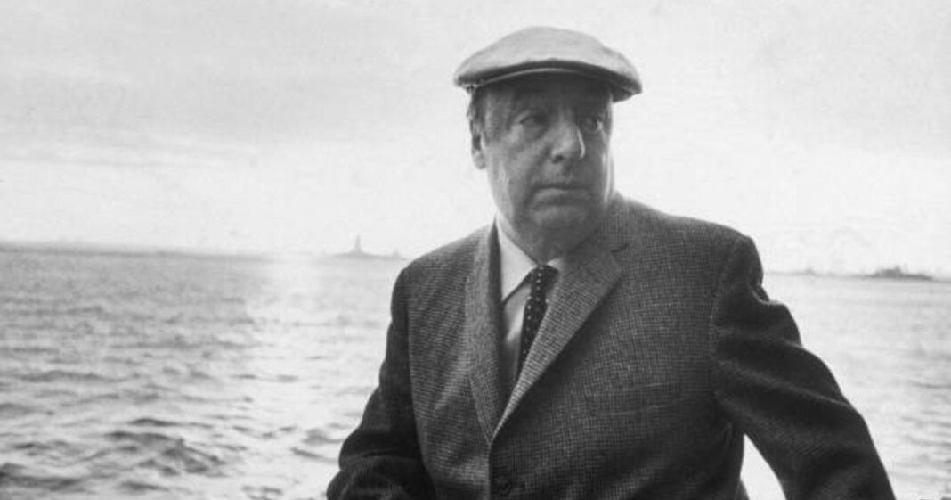 Retrato de Pablo Neruda, poeta chileno y premio Nobel de Literatura