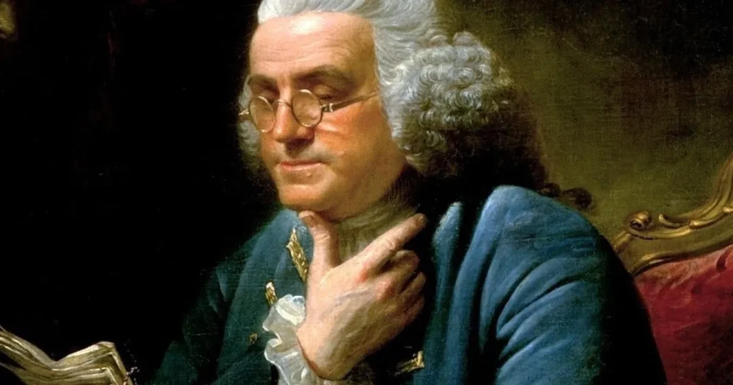 Retrato de Benjamin Franklin, político y científico estadounidense