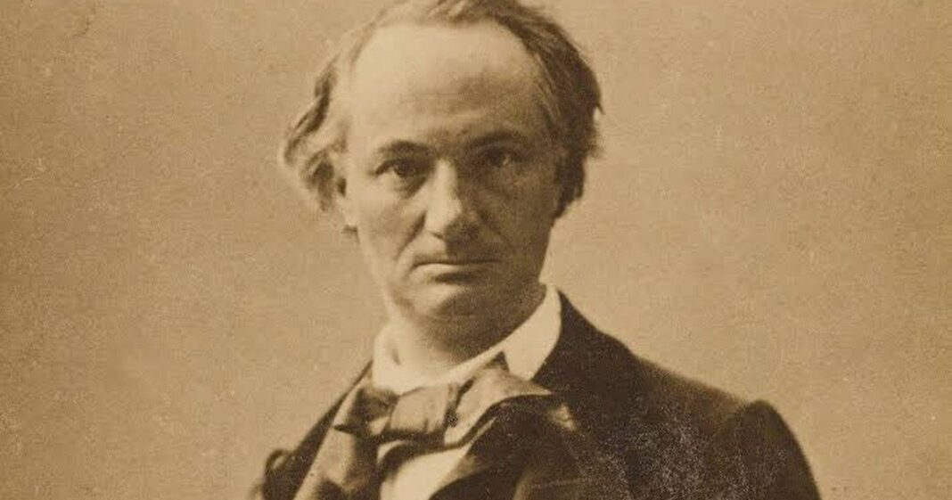 Retrato de Charles Baudelaire, poeta francés del siglo XIX