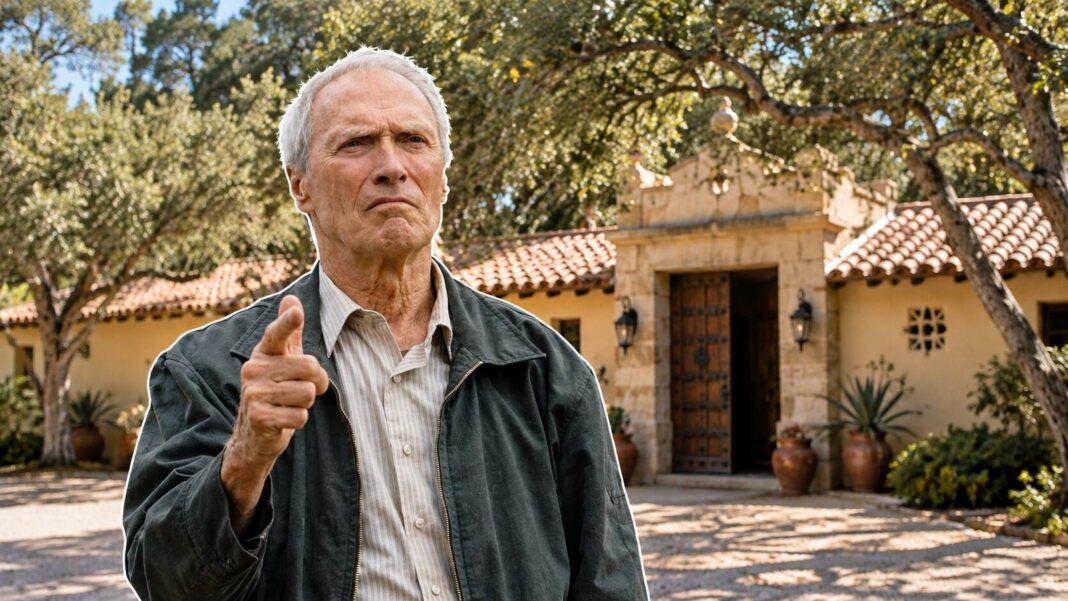 Fachada de la casa de estilo hacienda en Pebble Beach que perteneció a Clint Eastwood
