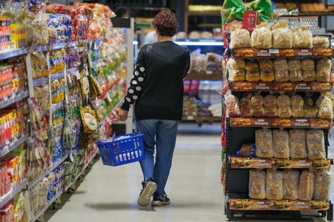 Gráfico de inflación mensual en Argentina