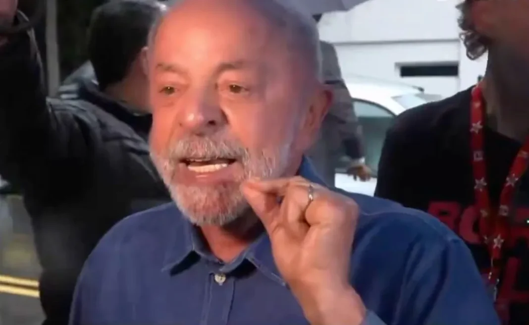Luiz Inácio Lula da Silva, presidente y candidato a la reelección en Brasil, durante una declaración sobre el balotaje