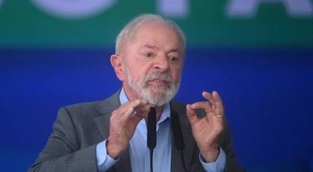 Luiz Inácio Lula da Silva durante un anuncio oficial en Brasil