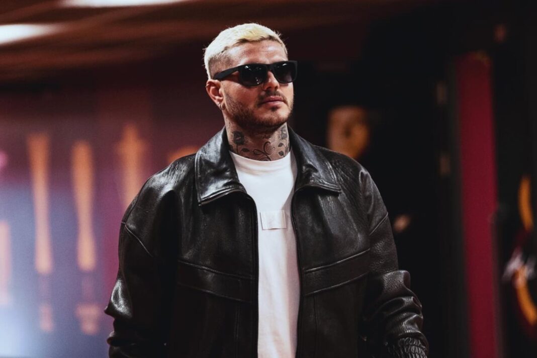 Mauro Icardi durante un partido con la camiseta de Galatasaray