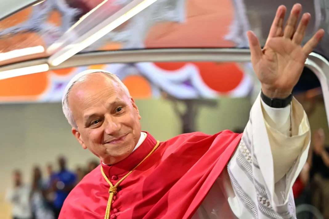 El papa León XIV durante una audiencia en el Vaticano