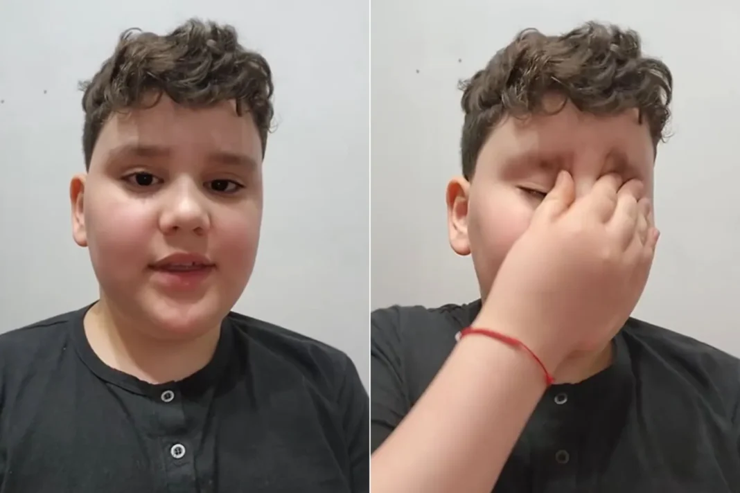 Toto, participante de MasterChef Junior, en el video donde pide que dejen de insultarlo en redes sociales.
