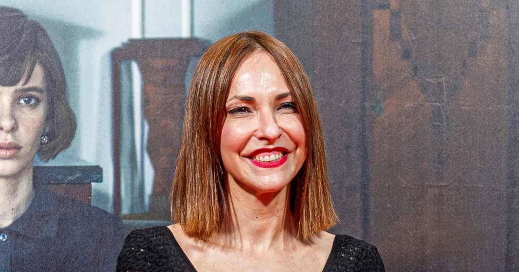 Paula Ortiz, directora del documental Pétros ení, en la presentación en Roma
