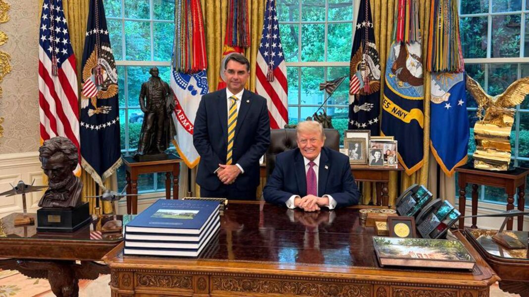 Donald Trump y Flávio Bolsonaro